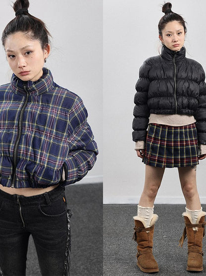 Achihara Dual-Persona Reversible Plaid Jacket
