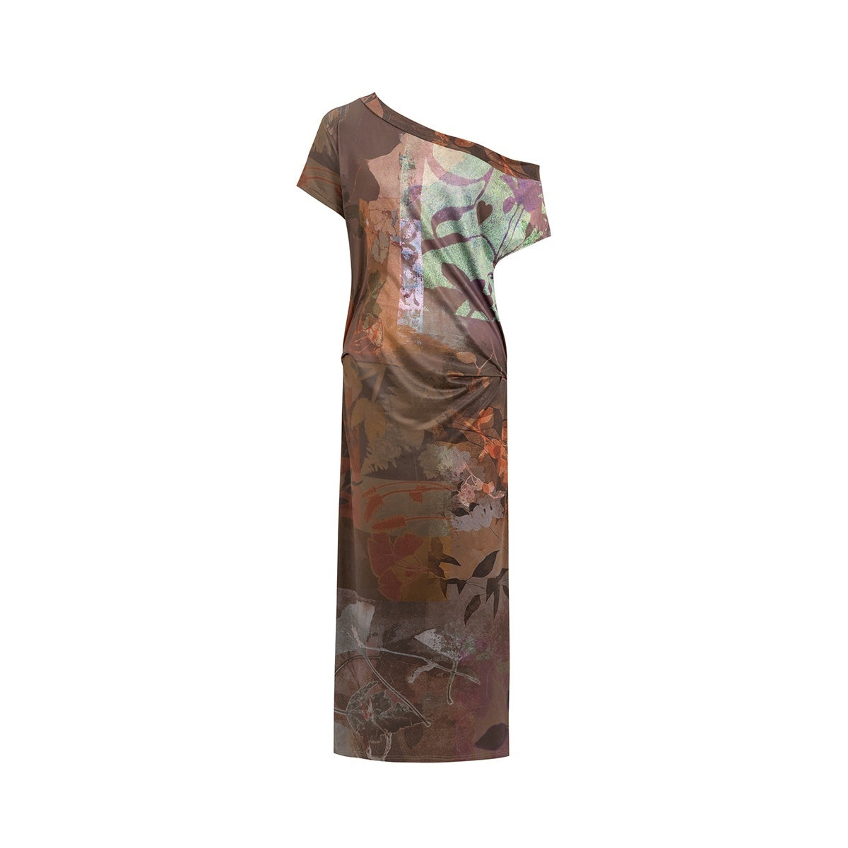 HEMOGLOBIN_Asymmetric_One_Shoulder_Digital_Print_Pleated_Vintage_Women&
