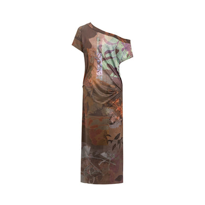 HEMOGLOBIN_Asymmetric_One_Shoulder_Digital_Print_Pleated_Vintage_Women&
