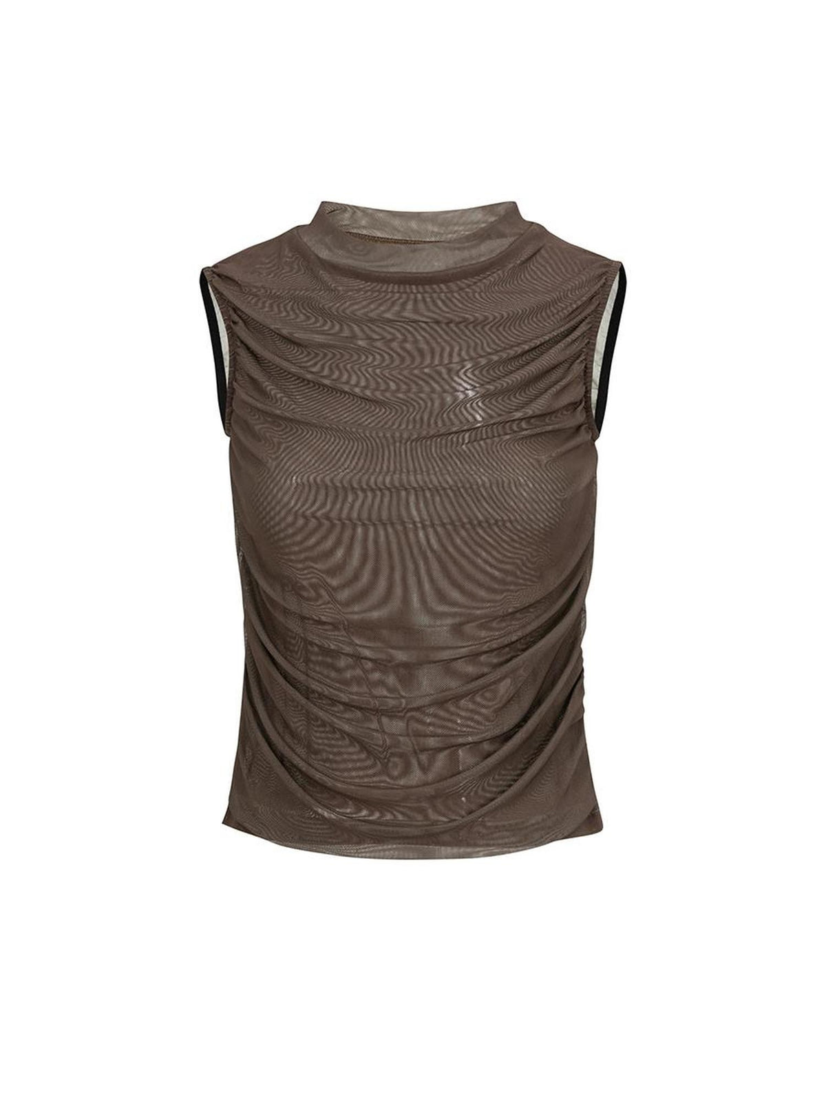HEMOGLOBIN Brown Print Wasteland Mesh Women&