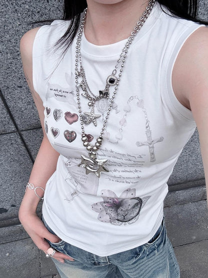 HEMOGLOBIN Butterfly Print Punk Streetwear Women&