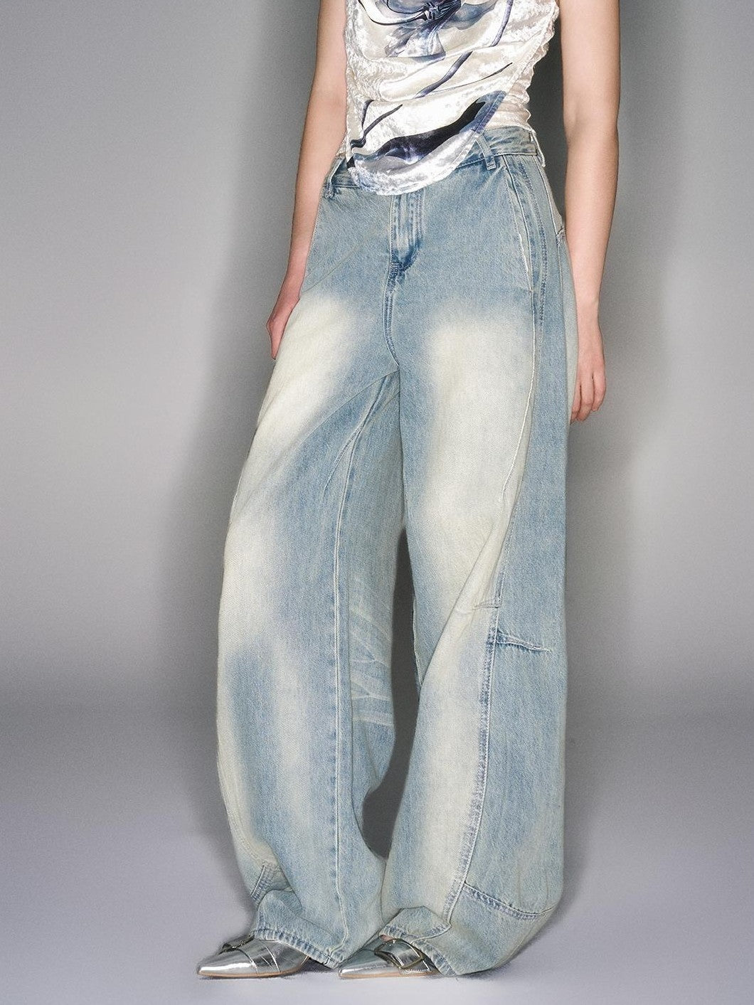 HEMOGLOBIN Curved Silhouette Pleated Women&