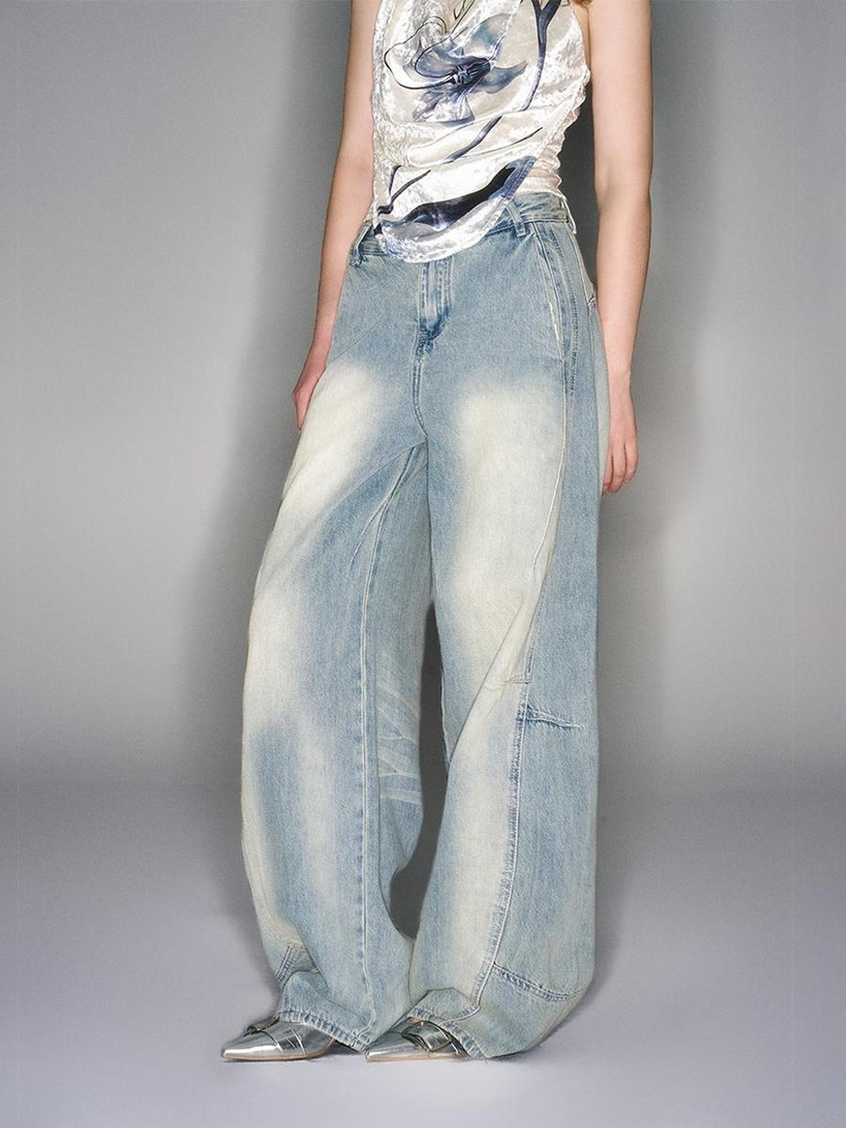 HEMOGLOBIN Curved Silhouette Pleated Women&