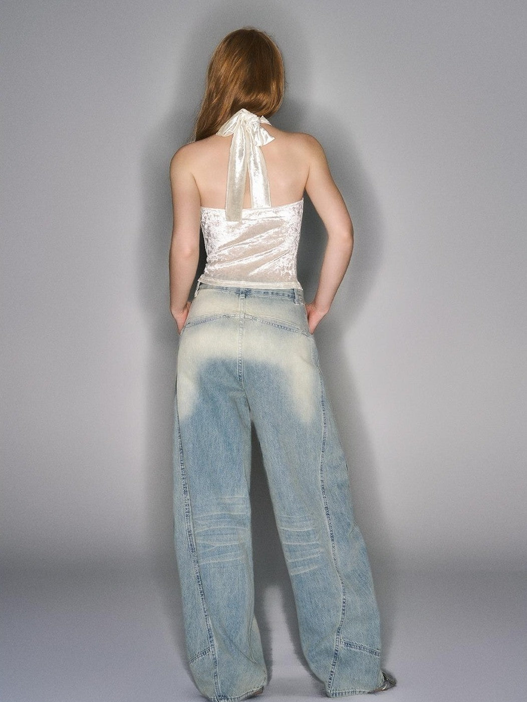HEMOGLOBIN Curved Silhouette Pleated Women&