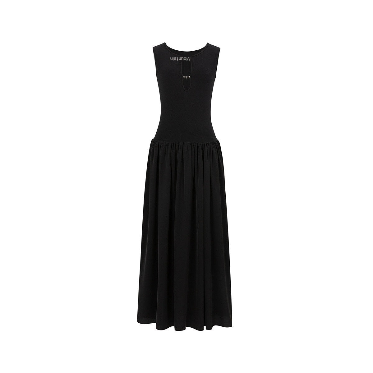 HEMOGLOBIN_Cutout_Studded_Spliced_Black_Cotton_Women&