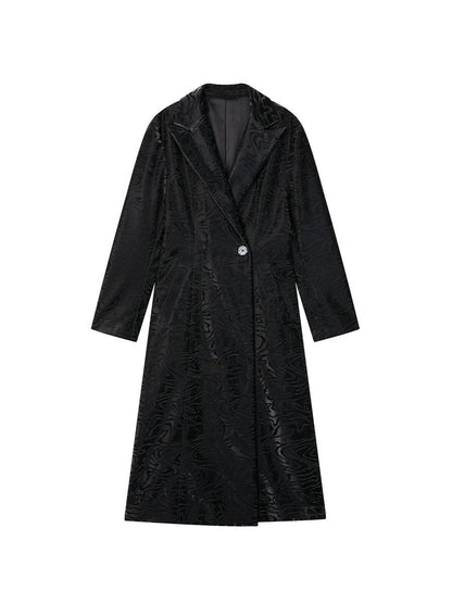HEMOGLOBIN Embossed Faux Leather Slim Fit Women&
