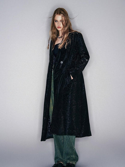 HEMOGLOBIN Embossed Faux Leather Slim Fit Women&