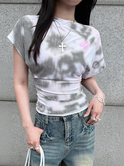HEMOGLOBIN Polka Dot Print Digital Print Women&