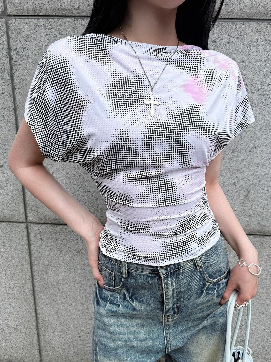HEMOGLOBIN Polka Dot Print Digital Print Women&