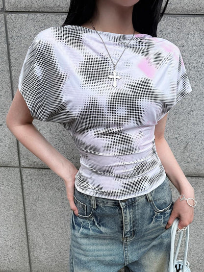 HEMOGLOBIN Polka Dot Print Digital Print Women&