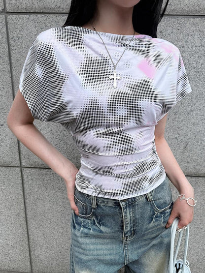 HEMOGLOBIN Polka Dot Print Digital Print Women&