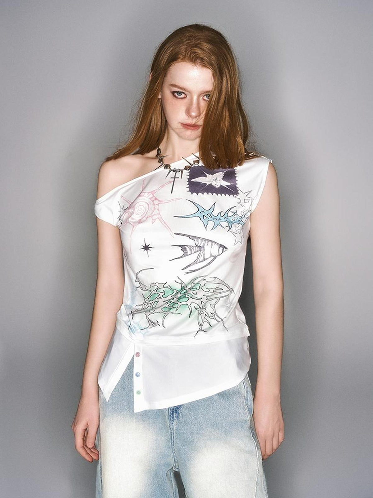 HEMOGLOBIN Print Asymmetric Women&