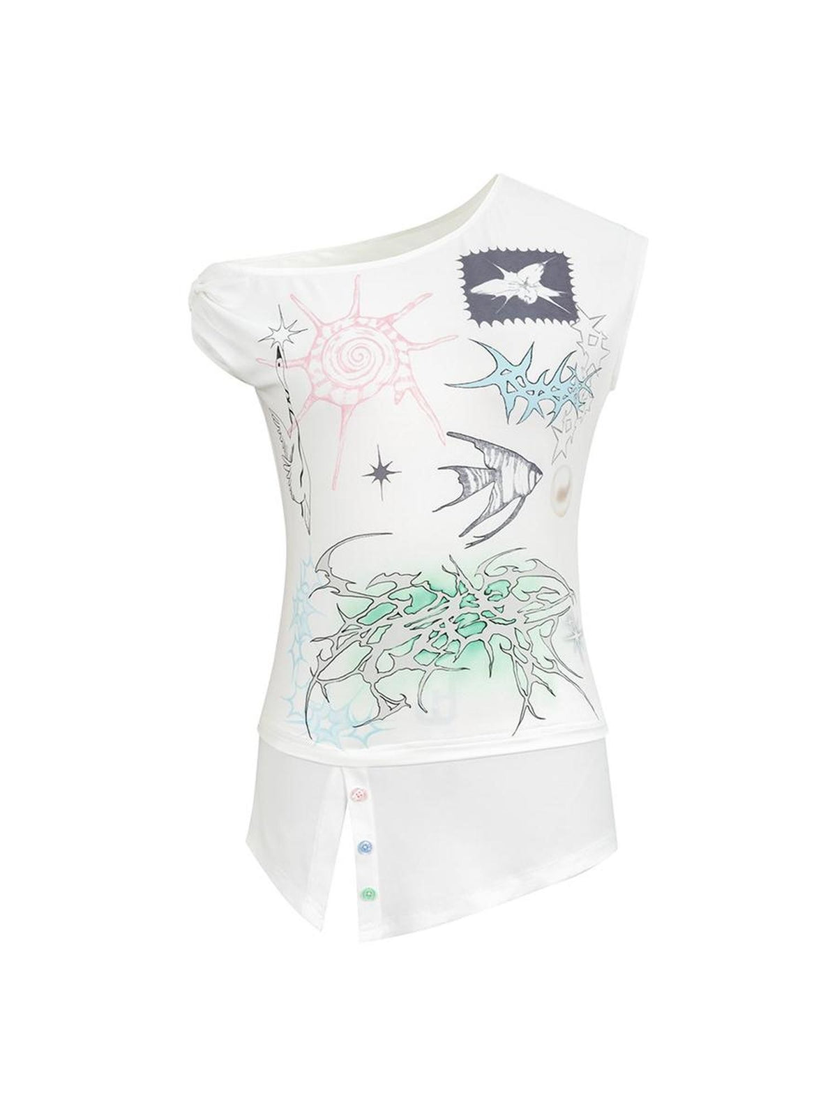 HEMOGLOBIN Print Asymmetric Women&