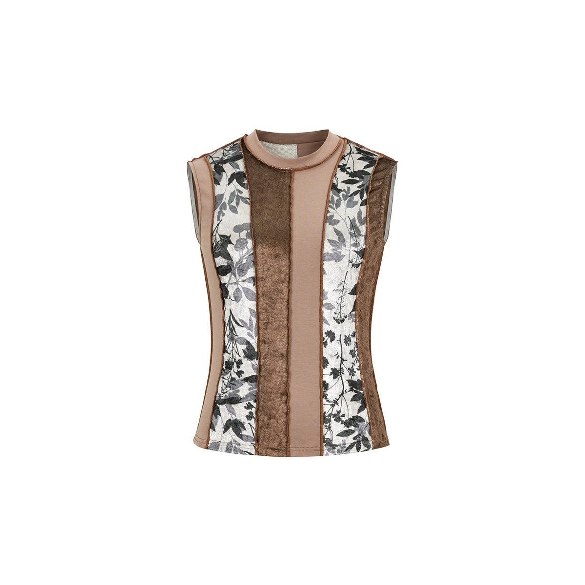 HEMOGLOBIN_Print_Patchwork_Color_Block_Plant_Retro_Women&