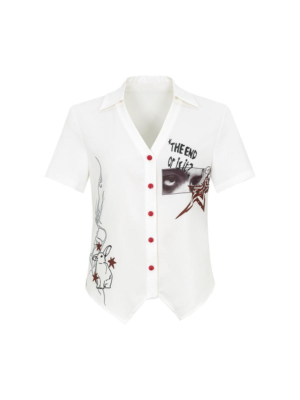 HEMOGLOBIN Print Slim Fit Polyester Women&