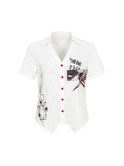 HEMOGLOBIN Print Slim Fit Polyester Women&