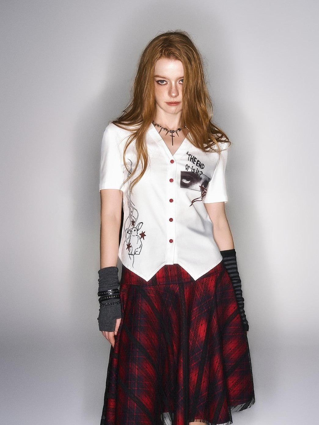 HEMOGLOBIN Print Slim Fit Polyester Women&