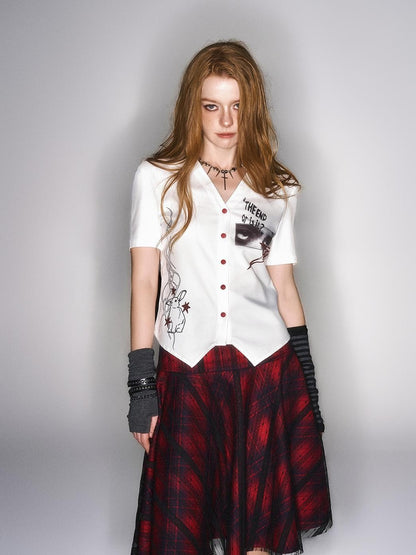 HEMOGLOBIN Print Slim Fit Polyester Women&