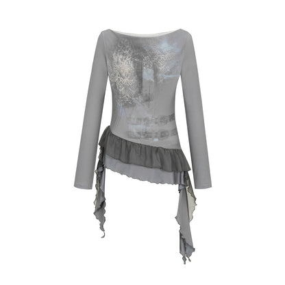 HEMOGLOBIN_Print_Splice_Pleated_Asymmetric_Hem_Women&