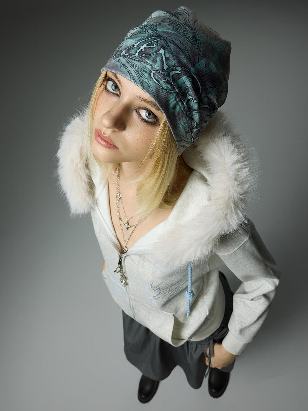 HEMOGLOBIN Punk Print Slouchy Women&