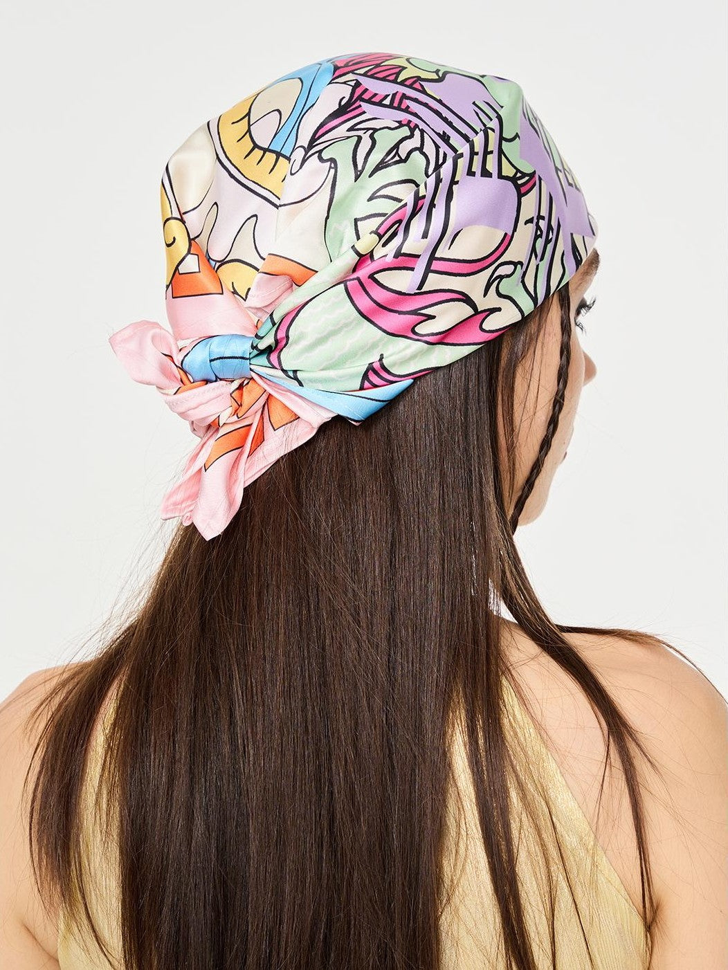 HEMOGLOBIN Purple Hand Painted Dragon Tiger Print Women&