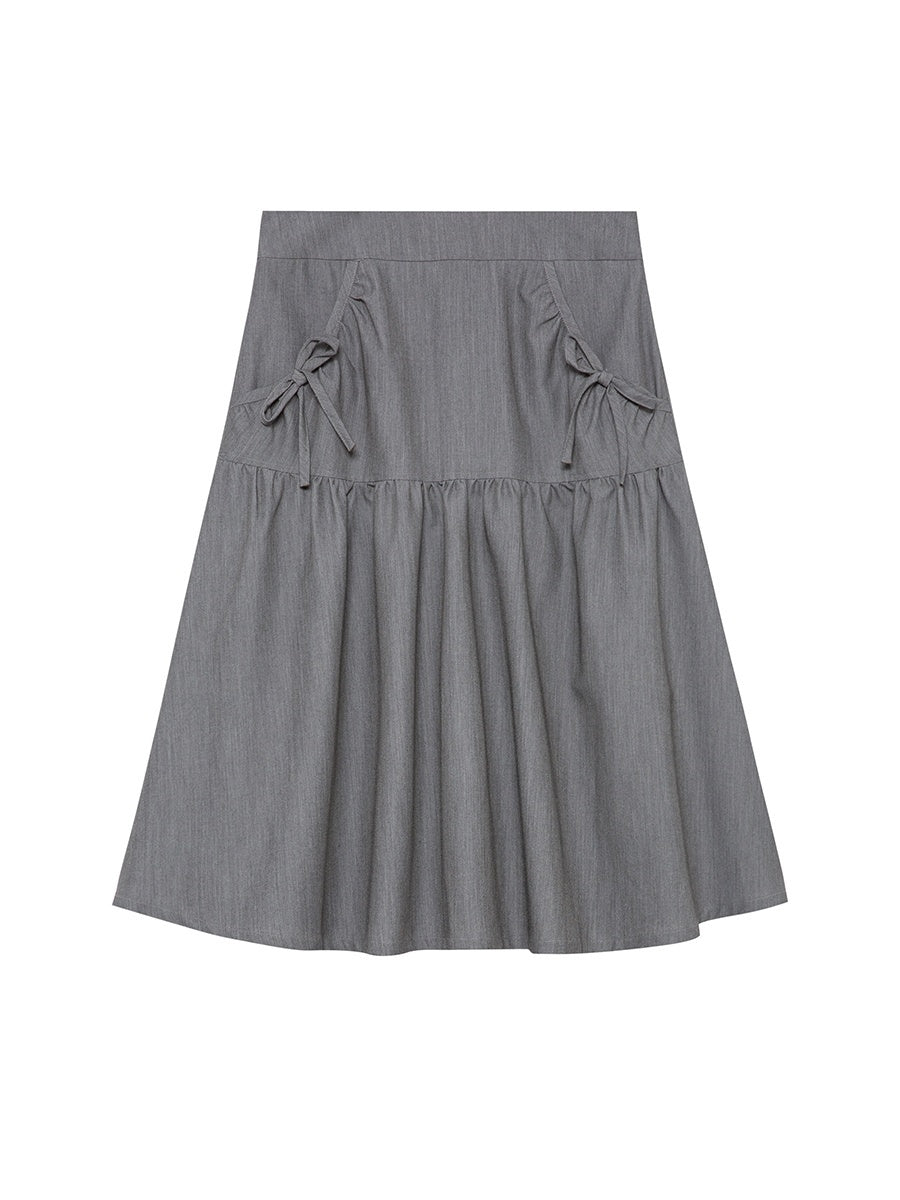 HEMOGLOBIN_Ruched_Design_Gray_Minimalist_Commute_Women&