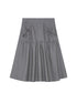 HEMOGLOBIN_Ruched_Design_Gray_Minimalist_Commute_Women&