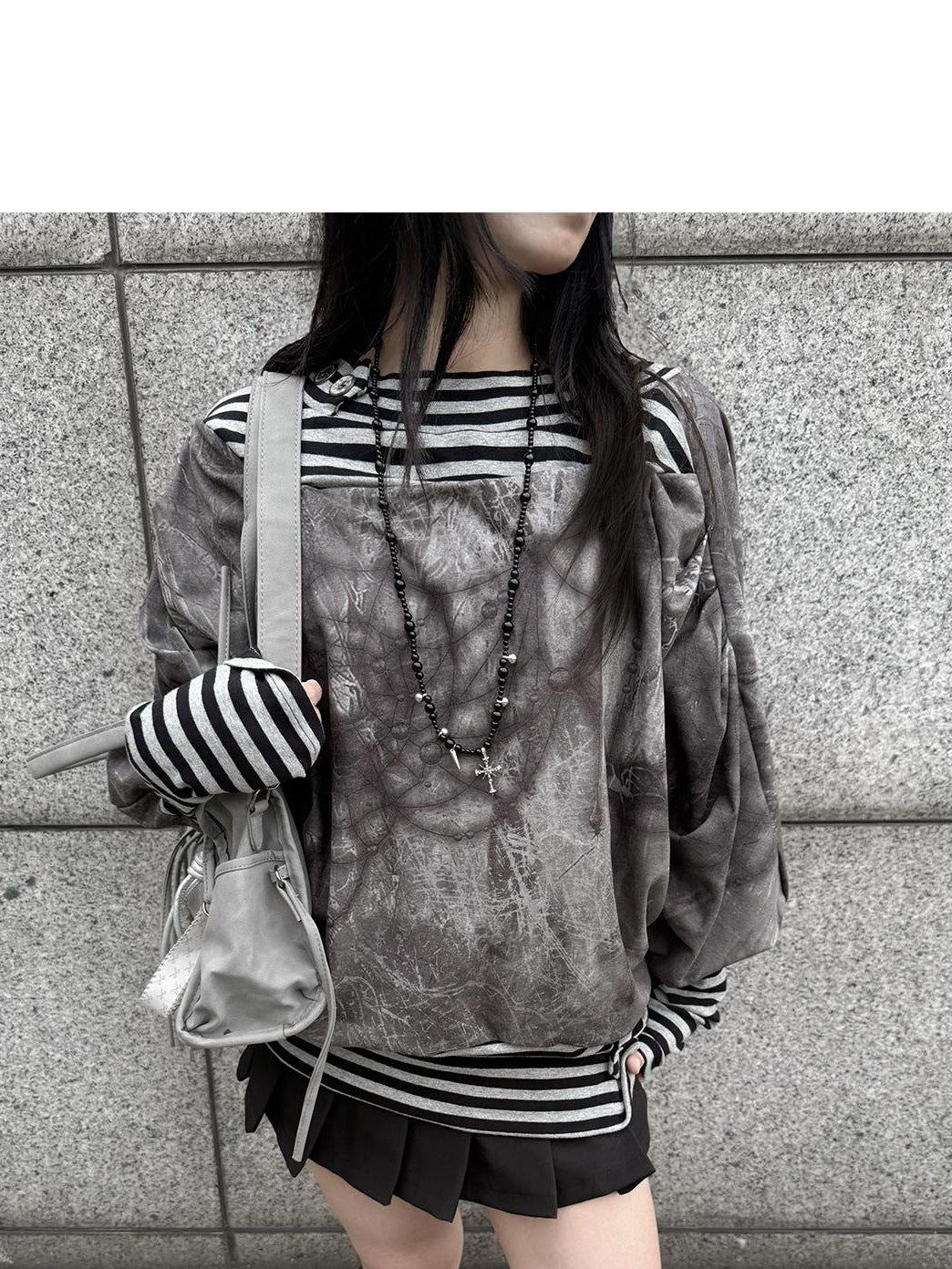 HEMOGLOBIN Striped Print Knit Women&