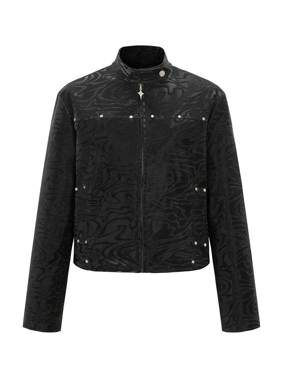 HEMOGLOBIN Studded Punk Slim Cropped Pu Women&