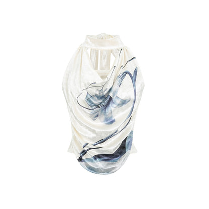 HEMOGLOBIN_Velvet_Print_Draped_Neck_Women&