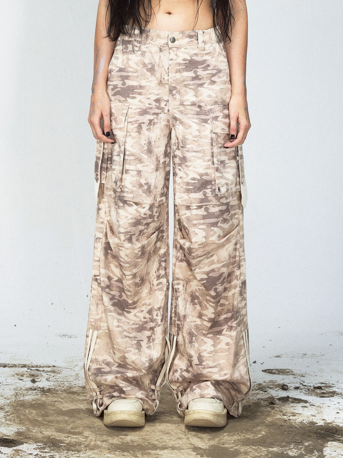 Deconstruct Pocket Jumpsuit Distressed Denim Bundle
