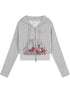 Achihara Dreamwave Cropped Hoodie