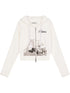 Achihara Dreamwave Cropped Hoodie