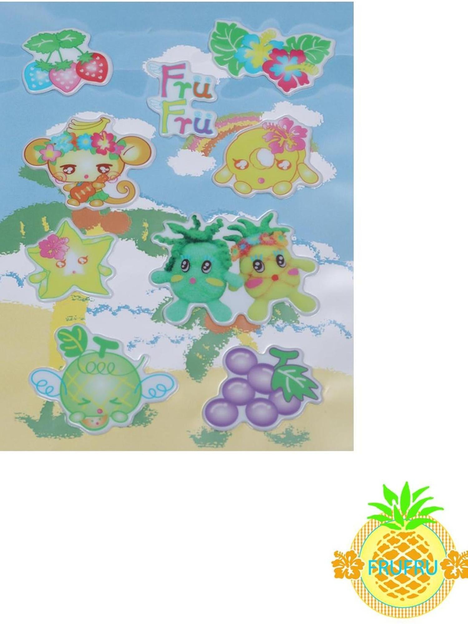 Frufru Gulu Hawaii Dream 3D Fruit Stickers Cute Tropical Fruit Series