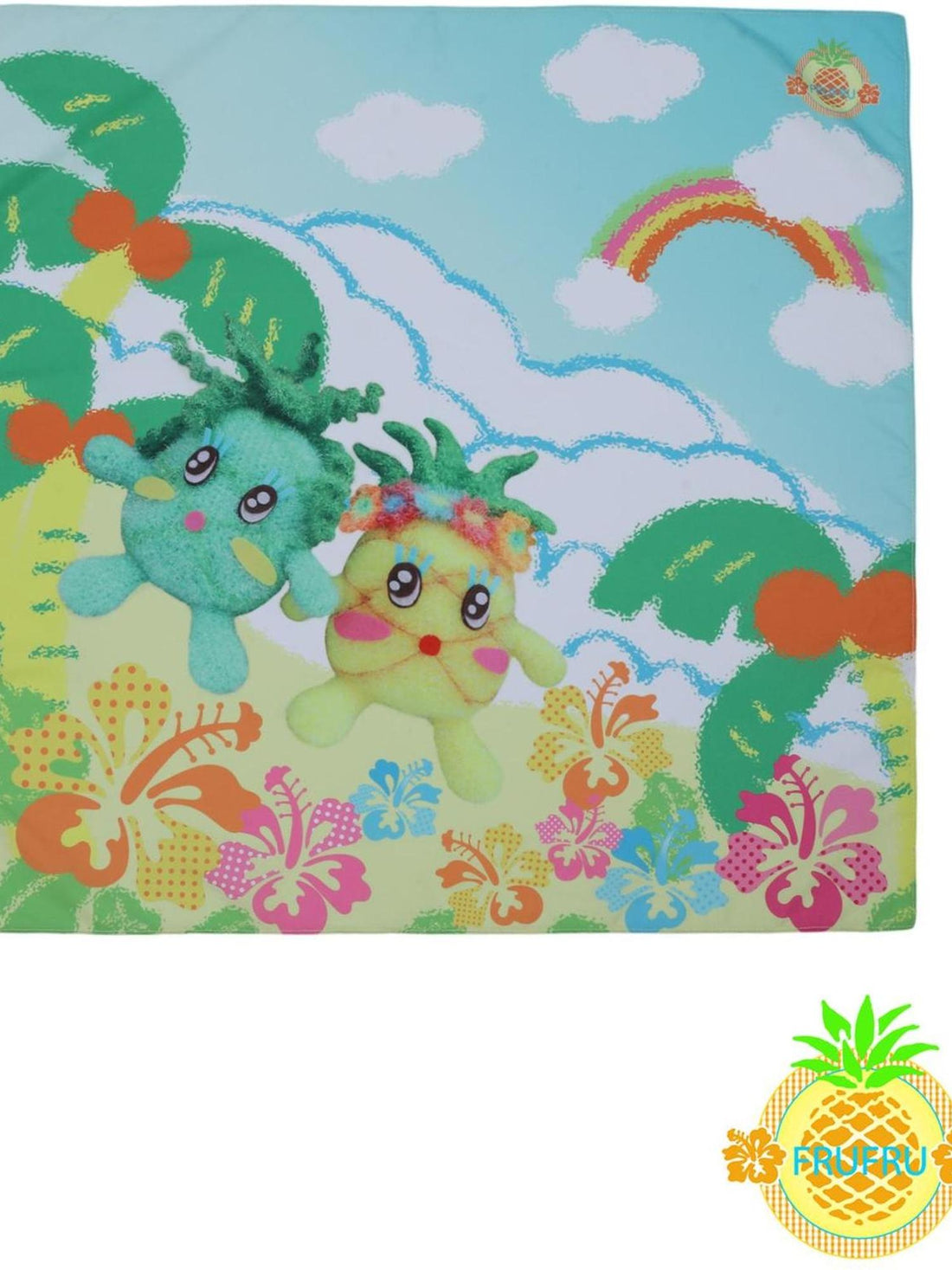 Frufru Gulu Hawaiian Dream Japanese Style Cute Cartoon Girl Square Scarf Headband