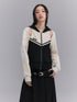 DIDDI MODA Hollow Out Zip Hoodie Vintage Knit Top Womens Spring