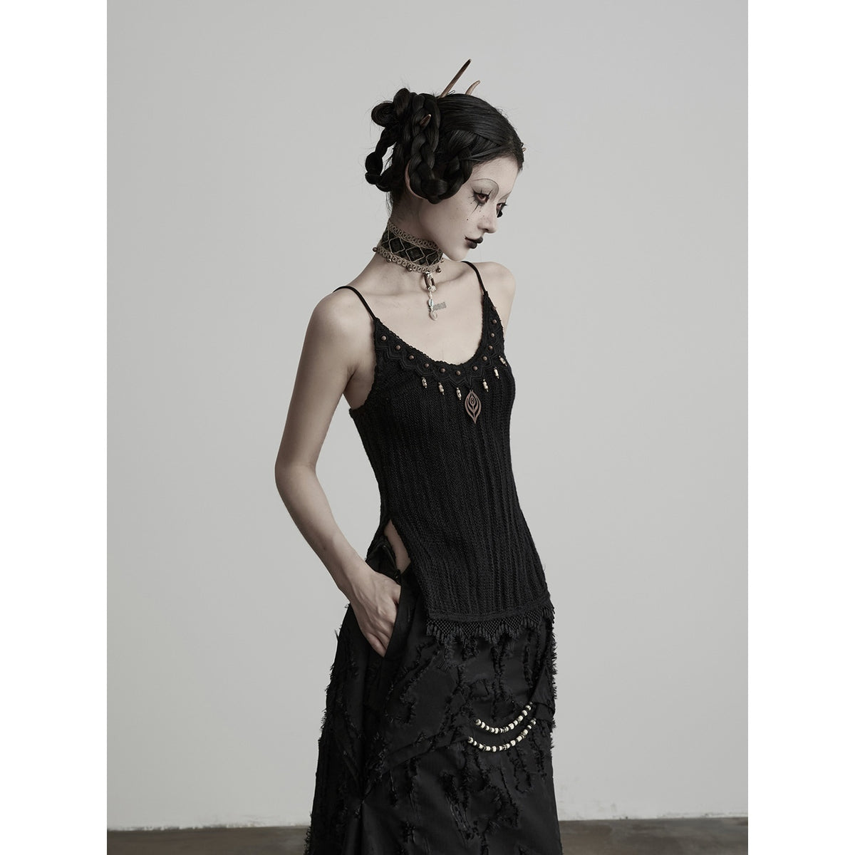 INDULGE_3d_Embellished_Slit_Wool_Knit_U_Neck_Women&