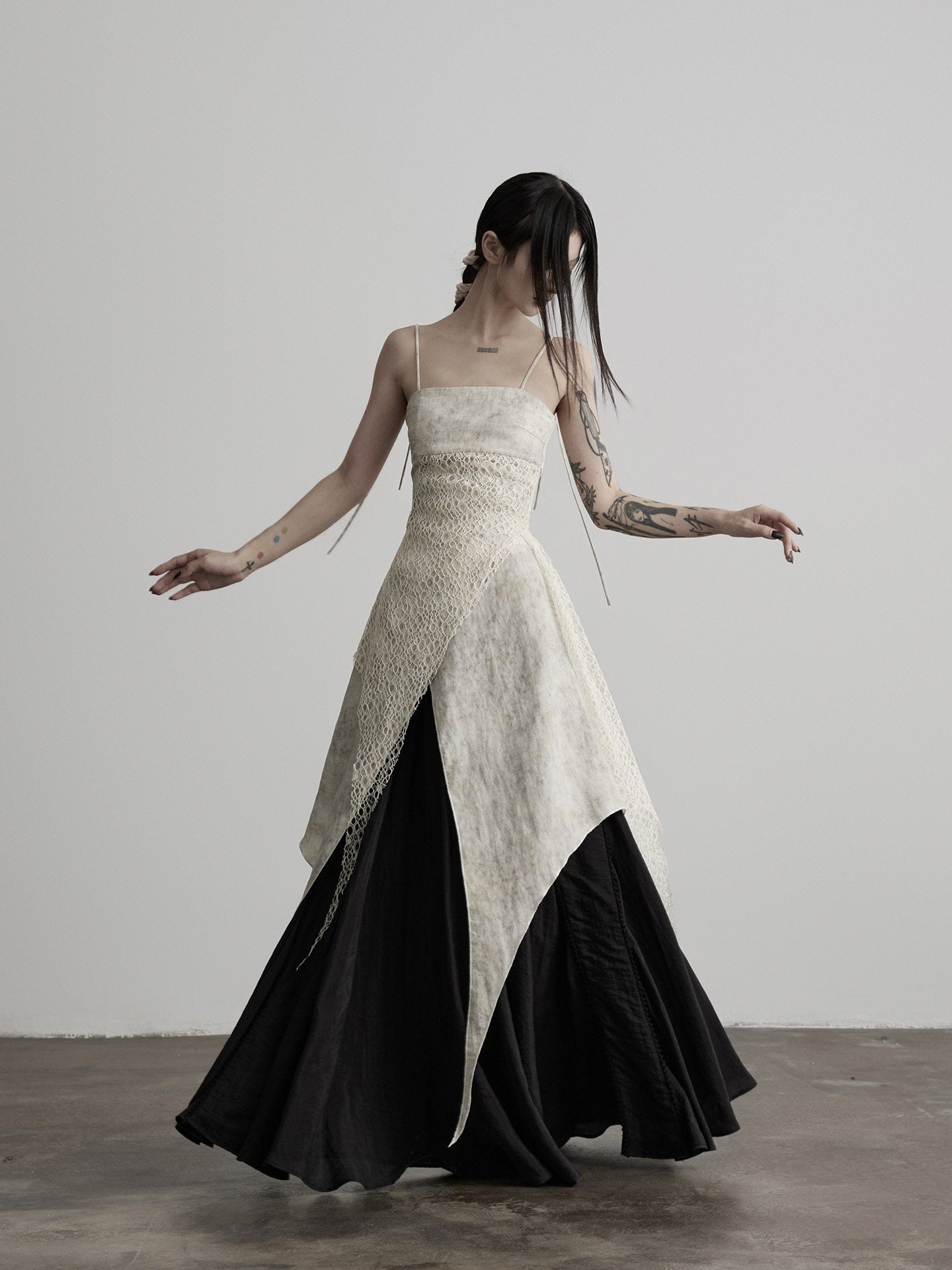 INDULGE_Apricot_Lace_Structured_Asymmetric_Women&