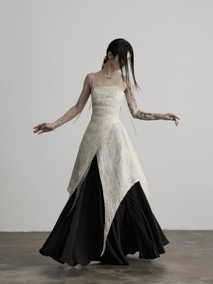 INDULGE_Apricot_Lace_Structured_Asymmetric_Women&