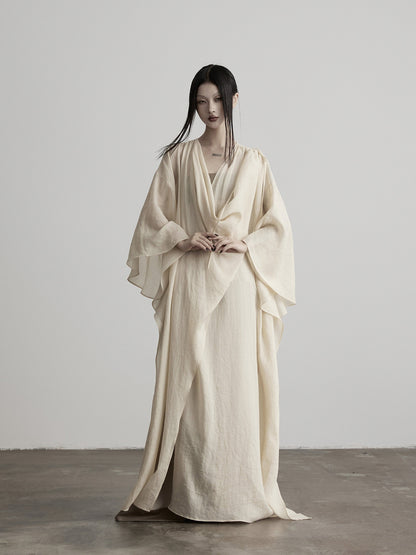 INDULGE_Apricot_Wrap_Drape_Hood_3d_Tailoring_Women&