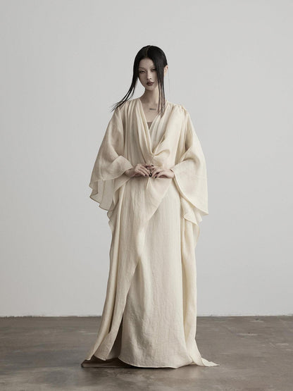 INDULGE Apricot Wrap Drape Hood 3d Tailoring Women&