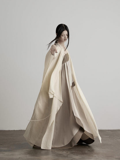 INDULGE Apricot Wrap Drape Hood 3d Tailoring Women&