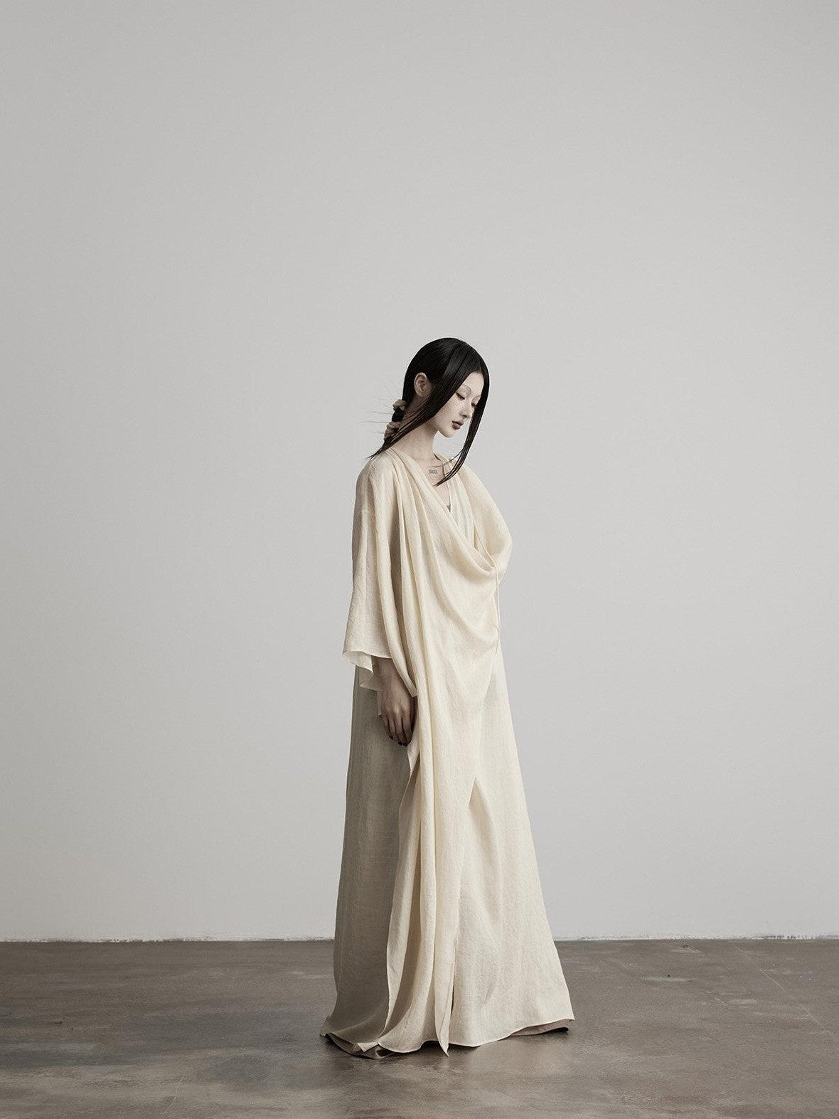 INDULGE Apricot Wrap Drape Hood 3d Tailoring Women&