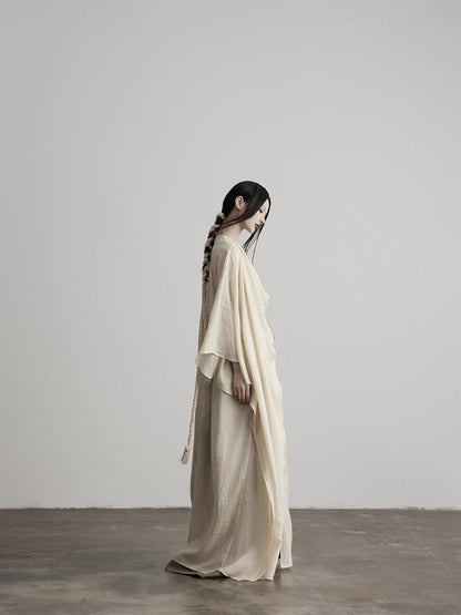 INDULGE Apricot Wrap Drape Hood 3d Tailoring Women&