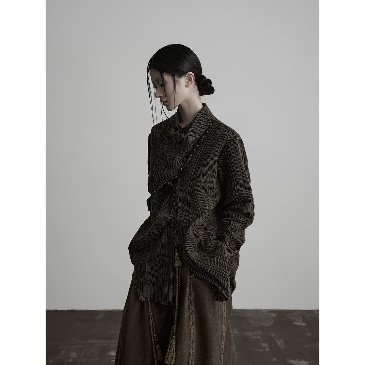 INDULGE_Asymmetric_Linen_Blend_Long_Sleeve_Women&