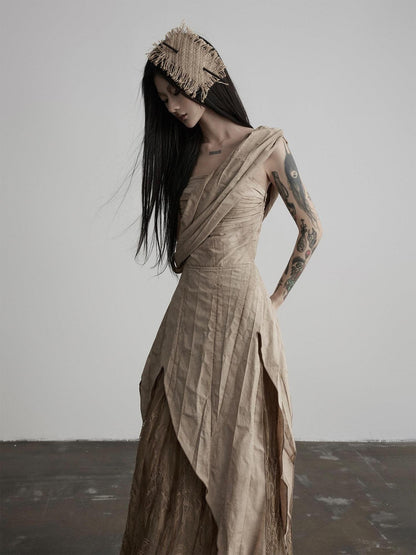 INDULGE Asymmetrical Layered Lace Patchwork Tribal Women&