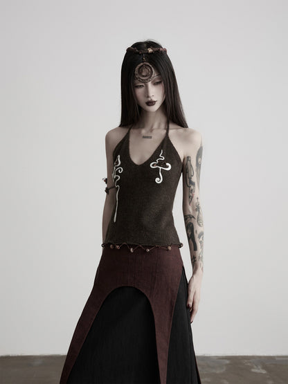 INDULGE_Beaded_Embroidered_Knit_Halter_Women&