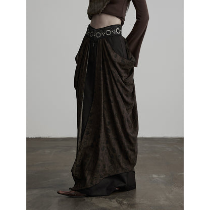 INDULGE_Beaded_Embroidered_Panel_Ruched_A_Line_Women&