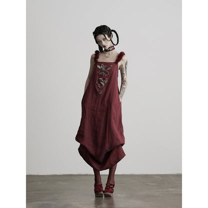 INDULGE_Beaded_Mushroom_Embroidery_Rabbit_Fur_Straps_Women&