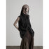 INDULGE_Beaded_Pleated_Stand_Collar_Wrap_Asymmetric_Women&